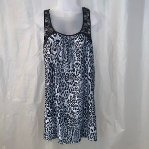 EUC L Leopard Chemise In Bloom By Jonquil